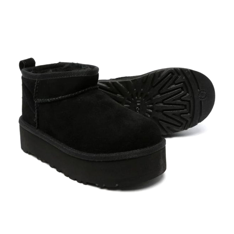 UGG® CLASSIC ULTRA MINI PLATFORM BLACK - Stivaletti Bambini Neri 1157791K BLK UGG 