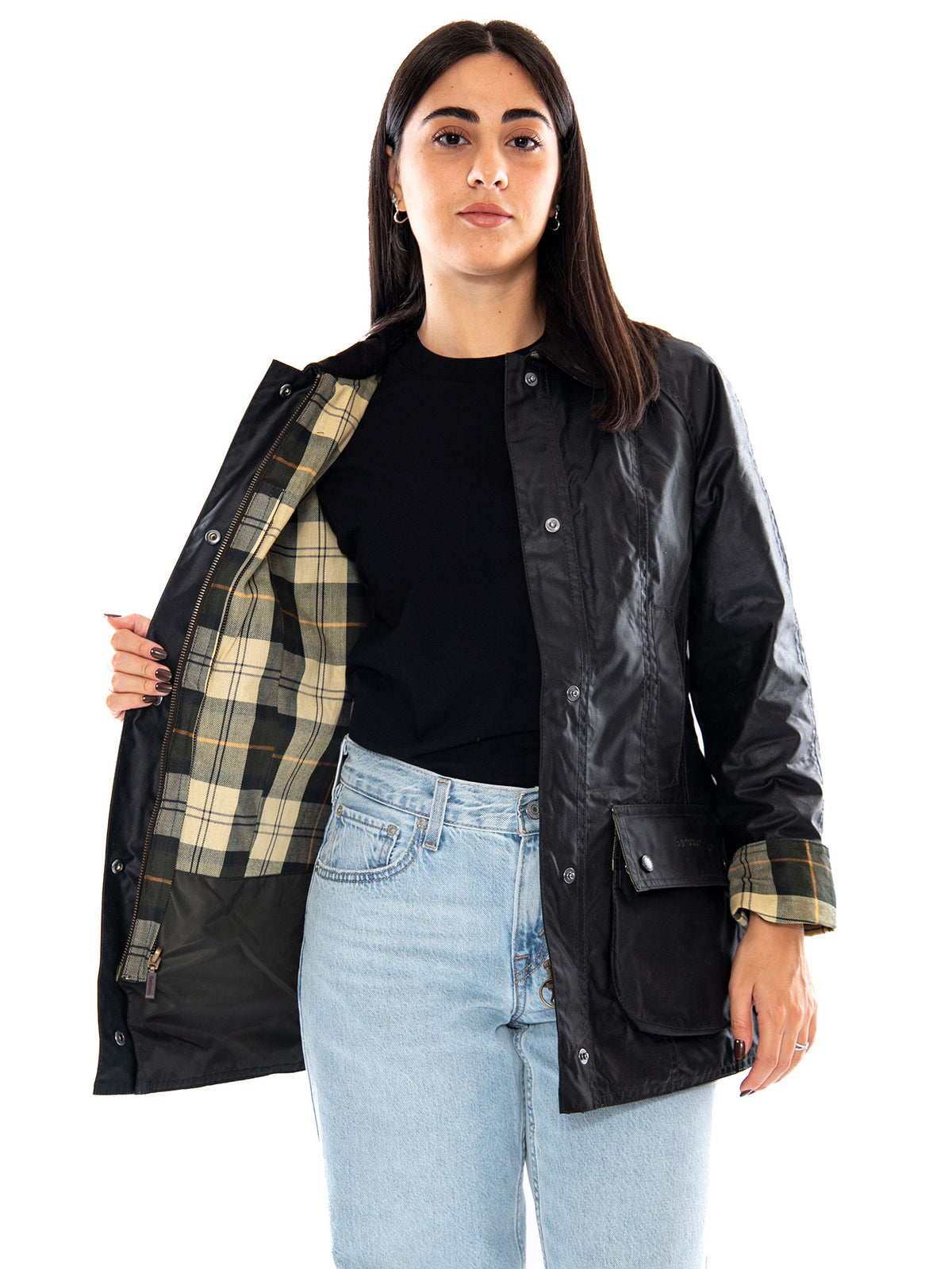 Barbour Beadnell Wax Jacket Sage - Giacca Donna Verde 262MLWX0667 SG91 BARBOUR 