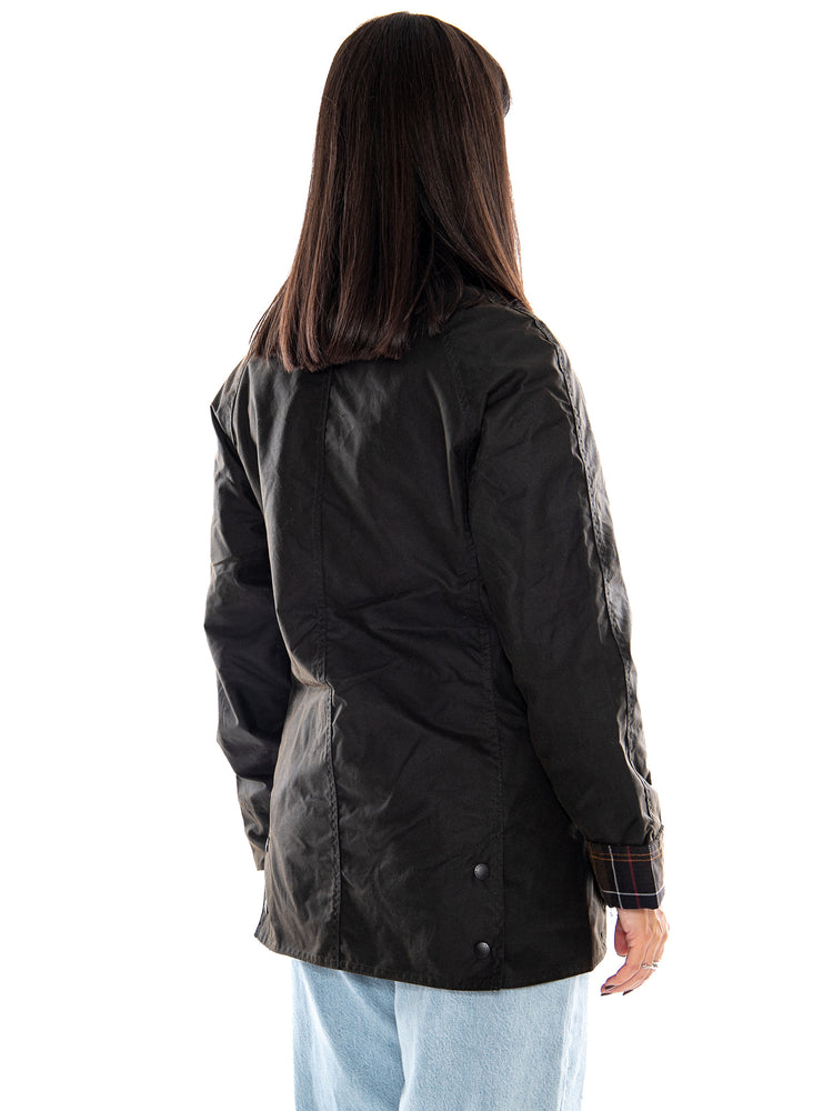 Barbour Classic Beadnell Wax Jacket Olive / Brown - Giacca Donna Marrone 262MLWX0668 OL71 BARBOUR 