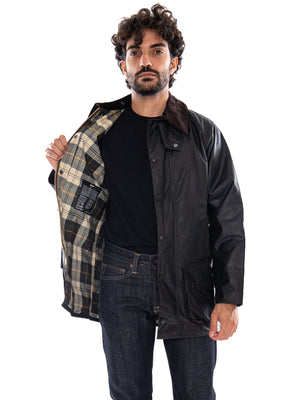 Barbour Beaufort Wax Jacket Sage - Giacca Uomo Verde<BR/><BR/> 262MMWX0017 SG91 BARBOUR 