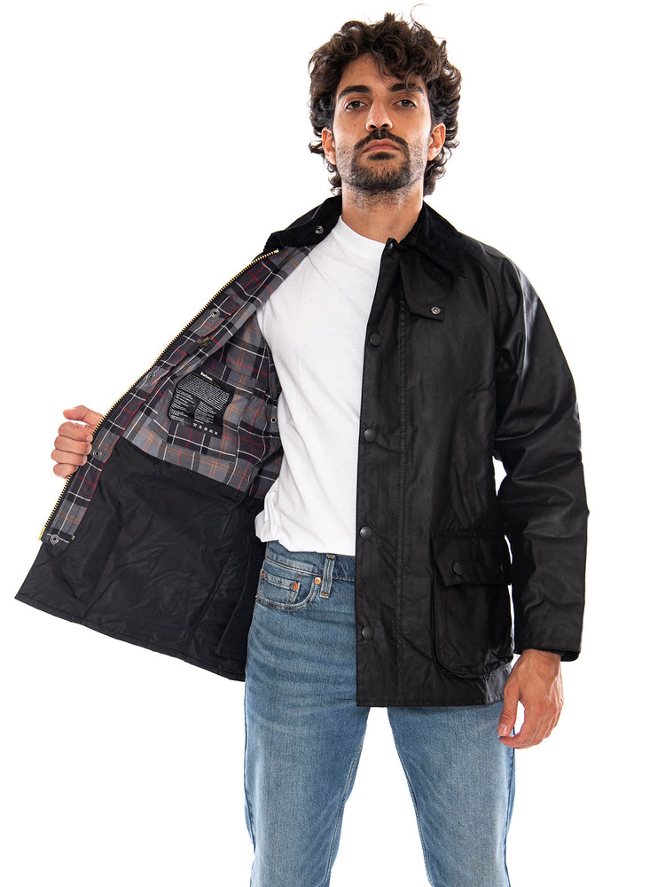 Bedale Wax Jacket Black - Giacca Uomo Nera 262MMWX0018 BK91 BARBOUR 