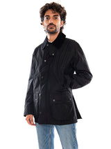 Ashby Wax Jacket Black / Classic - Veste Homme Noire Homme BARBOUR