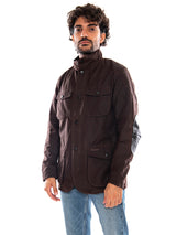 Ogston Wax Jacket Rustic Classic - Giacca Uomo Marrone  Uomo BARBOUR