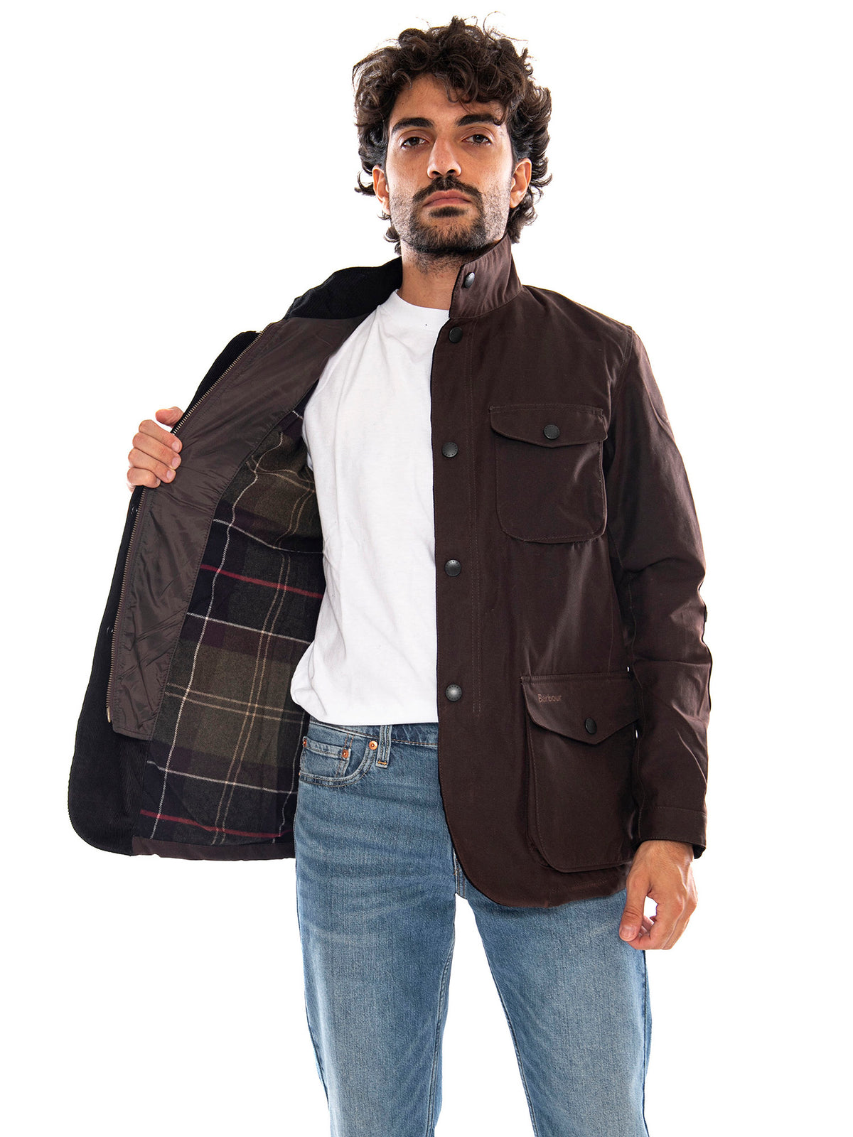 Ogston Wax Jacket Rustic Classic - Giacca Uomo Marrone 262MMWX0700 RU71 BARBOUR 