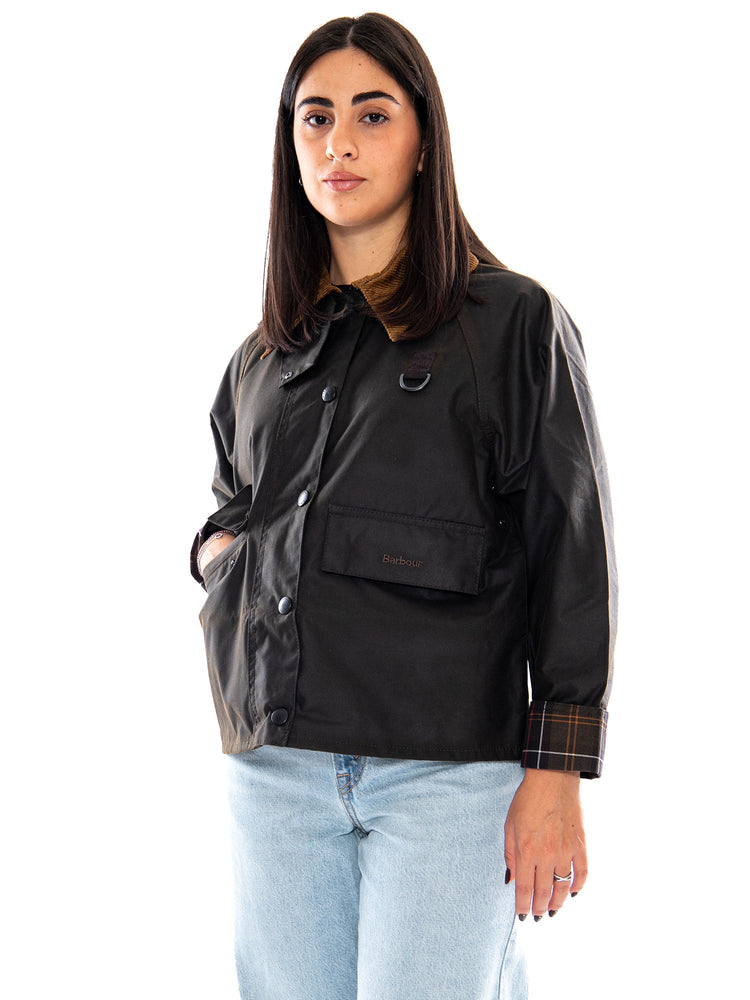 Barbour Women's Spey Wax Jacket Olive - Giacca Donna Verde Oliva MLWX1414 OL51 BARBOUR 