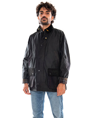 Icons Patch Bedale Wax Jacket Sage - Giacca Uomo Verde Salvia<BR/><BR/> MWX2585 SG51 BARBOUR 