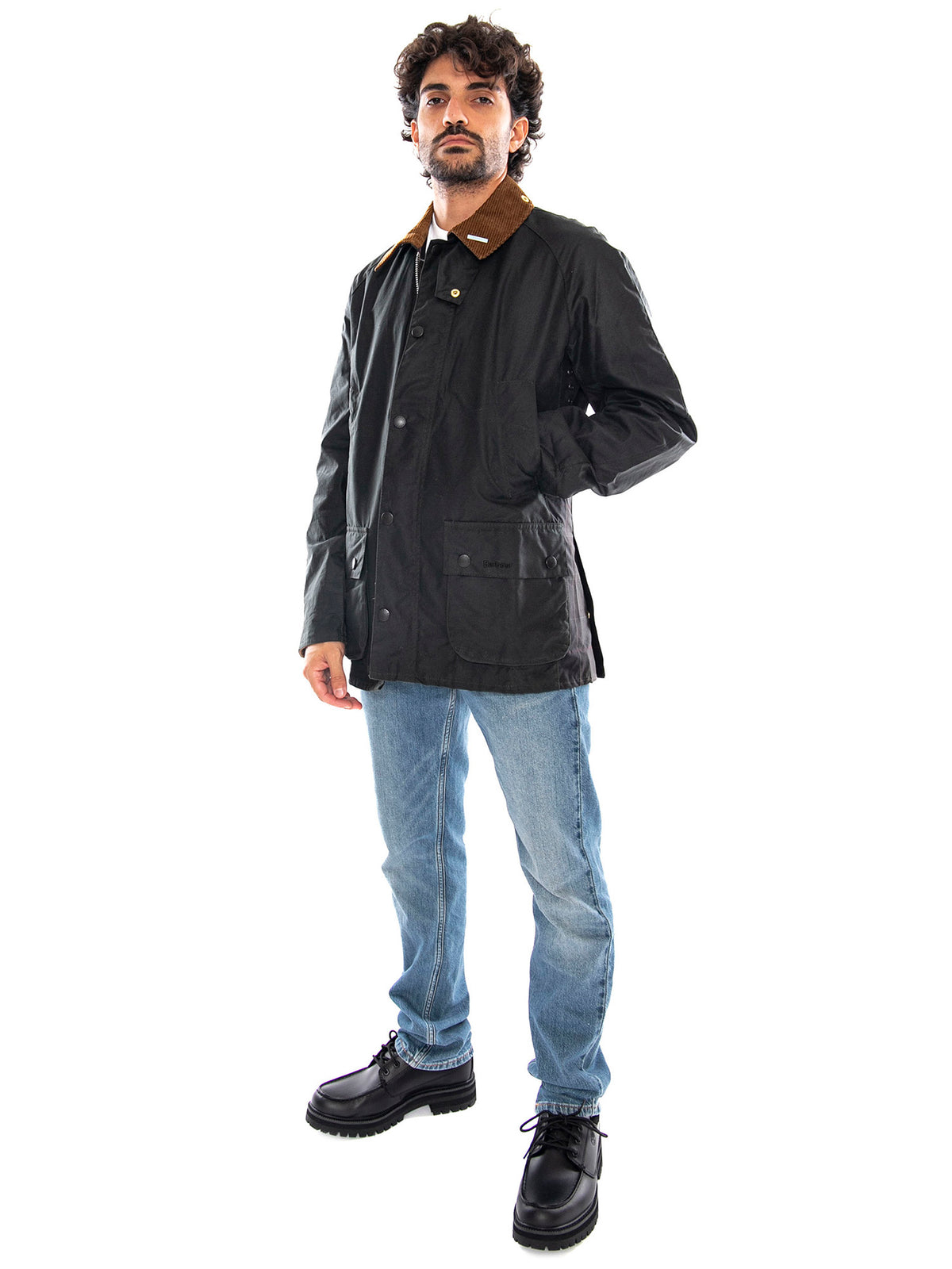 Icons Ashby Wax Jacket Sage - Giacca Uomo Verde Salvia MWX2588 SG51 BARBOUR 