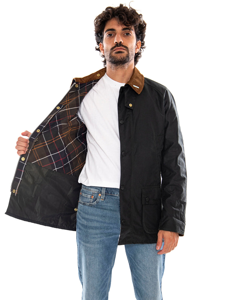 Icons Ashby Wax Jacket Sage - Giacca Uomo Verde Salvia MWX2588 SG51 BARBOUR 