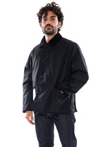 Barbour Short Liddesdale Wax Jacket Black - Veste Homme Noir  Homme BARBOUR