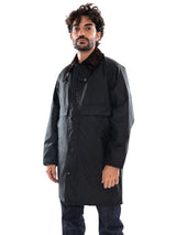 Barbour Long Spey Wax Jacket Sage - Veste Homme Vert Homme BARBOUR