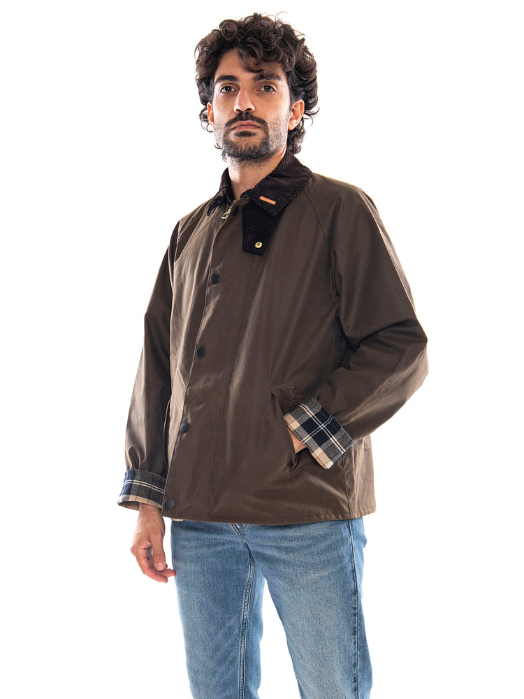 Icons Transport Wax Brown - Giacca Uomo Marrone MWX2615 BR71 BARBOUR 