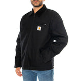 DETROIT JACKET BLACK / BLACK RIGID - Veste Homme Noir Homme CARHARTT WIP