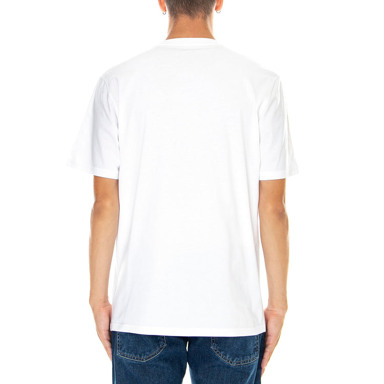 S/S BASE T-SHIRT WHITE - Maglietta Girocollo Uomo Bianca I026264 00AXX CARHARTT WIP 