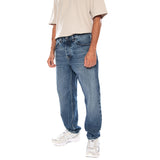 PANTALON NEWEL BLEU MARBLE USED WASH - Pantalon Denim Jeans Homme Bleu Homme CARHARTT WIP