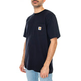 S/S POCKET T-SHIRT DARK NAVY - T-Shirt Col Rond Homme Bleu Marine Homme CARHARTT WIP