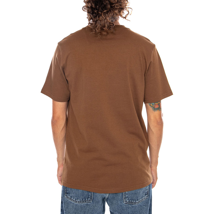 S/S POCKET T-SHIRT WIP H BROWN - Maglietta Girocollo Uomo Marrone I030434 3TGXX CARHARTT WIP 