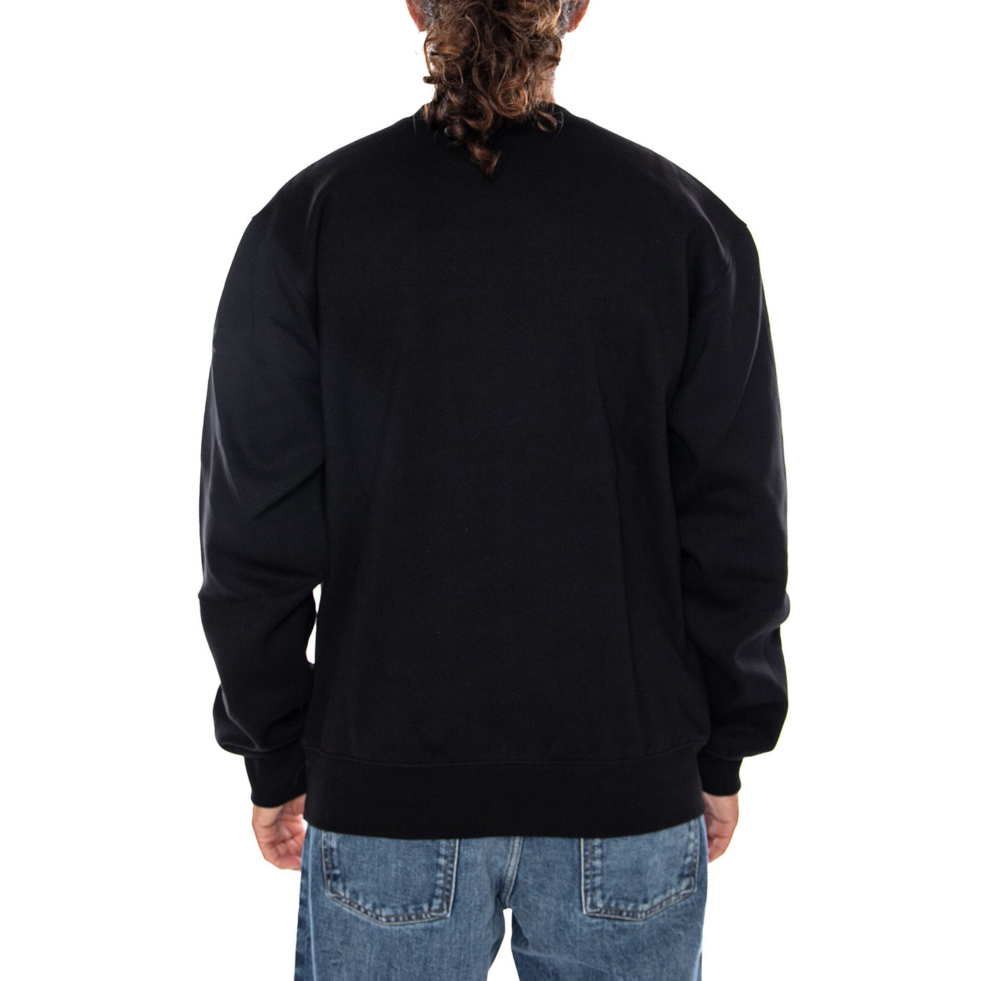 CARHARTT SWEAT BLACK / BLACK - Felpa Girocollo Uomo Nera I030546 00EXX CARHARTT WIP 