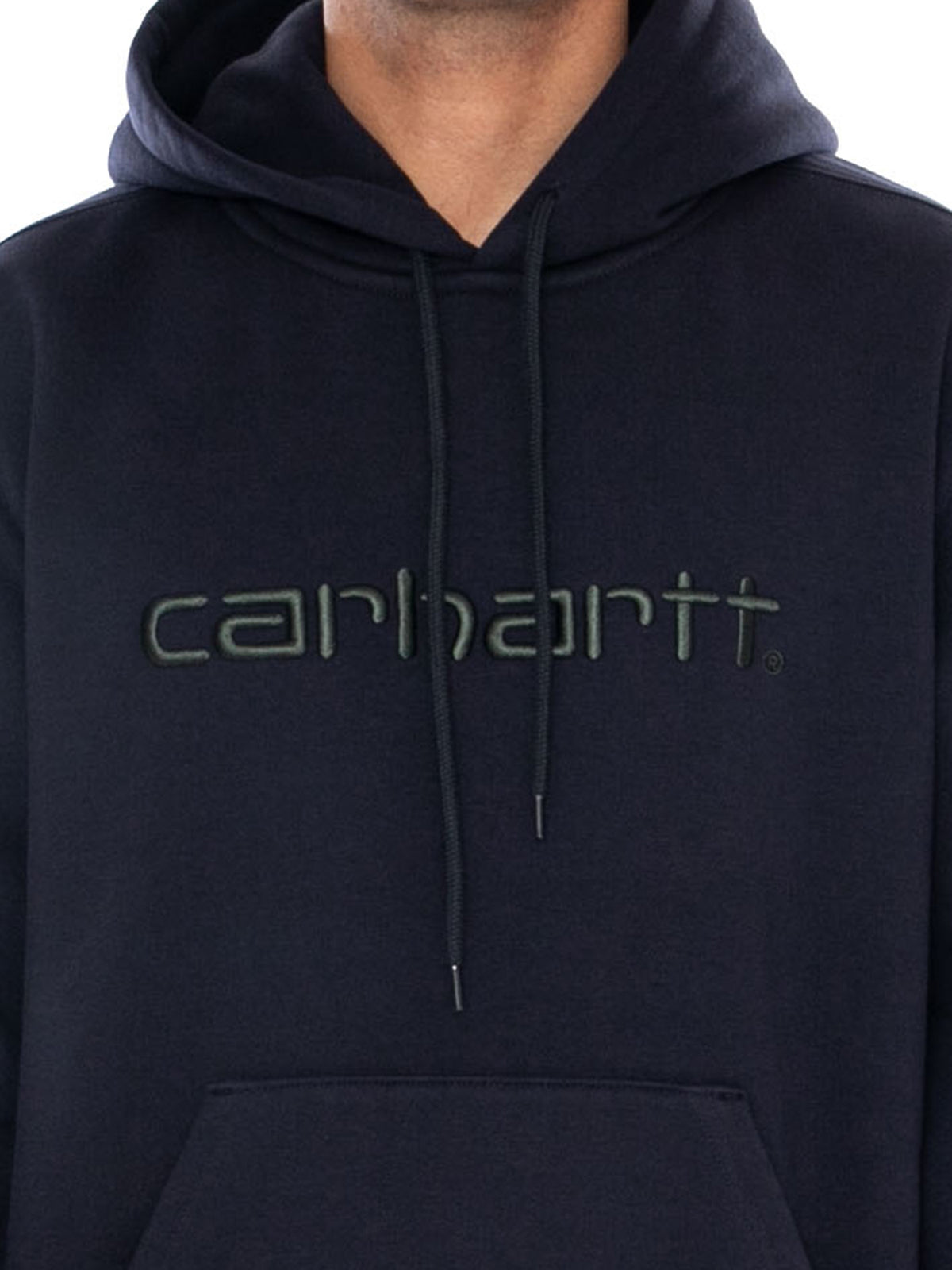 CARHARTT WIP HOODED CARHARTT SWEAT DARK NAVY / DARK SCARAB - Felpa con Cappuccio Uomo Blu Scuro I030547 3Z0XX CARHARTT WIP 