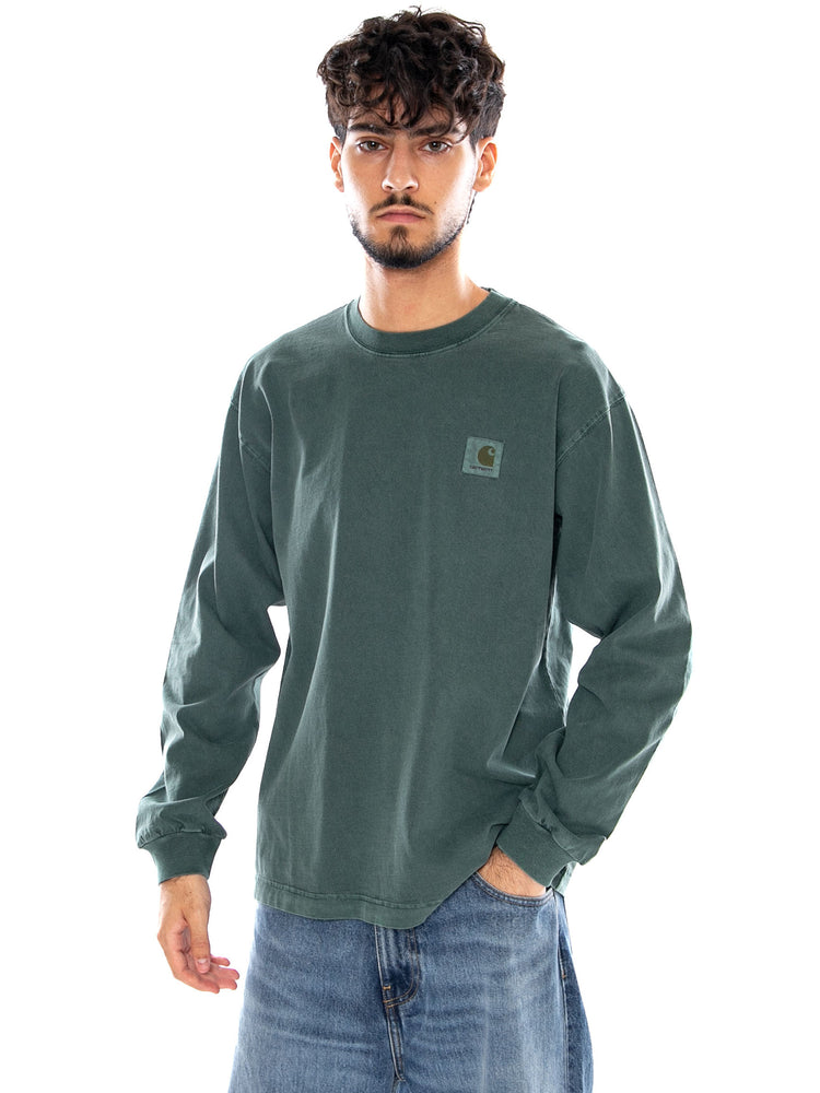 L/S VISTA T-SHIRT DARK SCARAB - Maglietta Maniche Lunghe Uomo Verde I030779 3U0GD CARHARTT WIP 