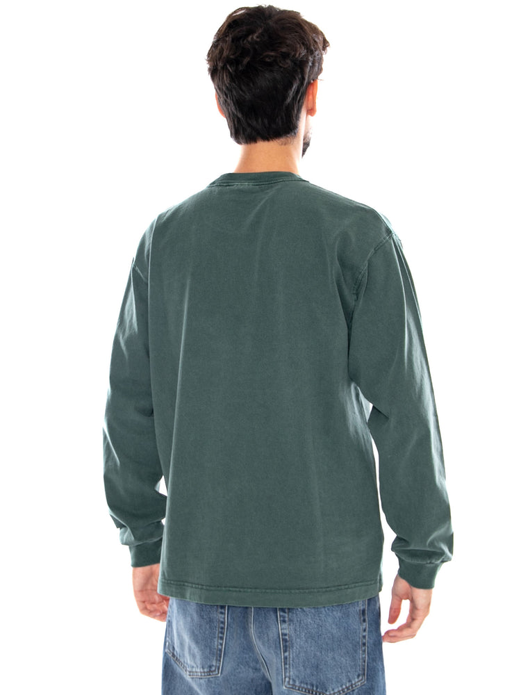 L/S VISTA T-SHIRT DARK SCARAB - Maglietta Maniche Lunghe Uomo Verde I030779 3U0GD CARHARTT WIP 