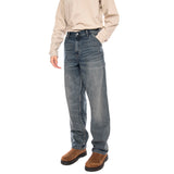 Single Knee Pant Blue, Worn used wash - Pantaloni Denim Jeans Uomo Blu  Uomo CARHARTT WIP