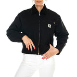 W' OG DETROIT JACKET BLACK / BLACK - Giacca Donna Nera  Donna CARHARTT WIP