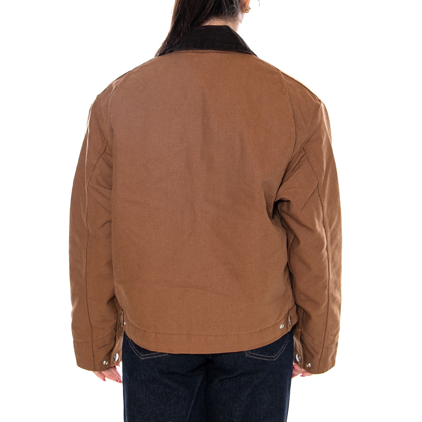 W' OG DETROIT JACKET TOBACCO RINSED - Giacca Donna Marrone I032236 3XA02 CARHARTT WIP 