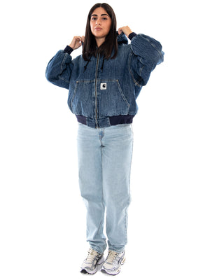 Carhartt WIP W' OG Active Jacket Blue Marble - Giacca Donna Blu<BR/><BR/> I032240 017X CARHARTT WIP 