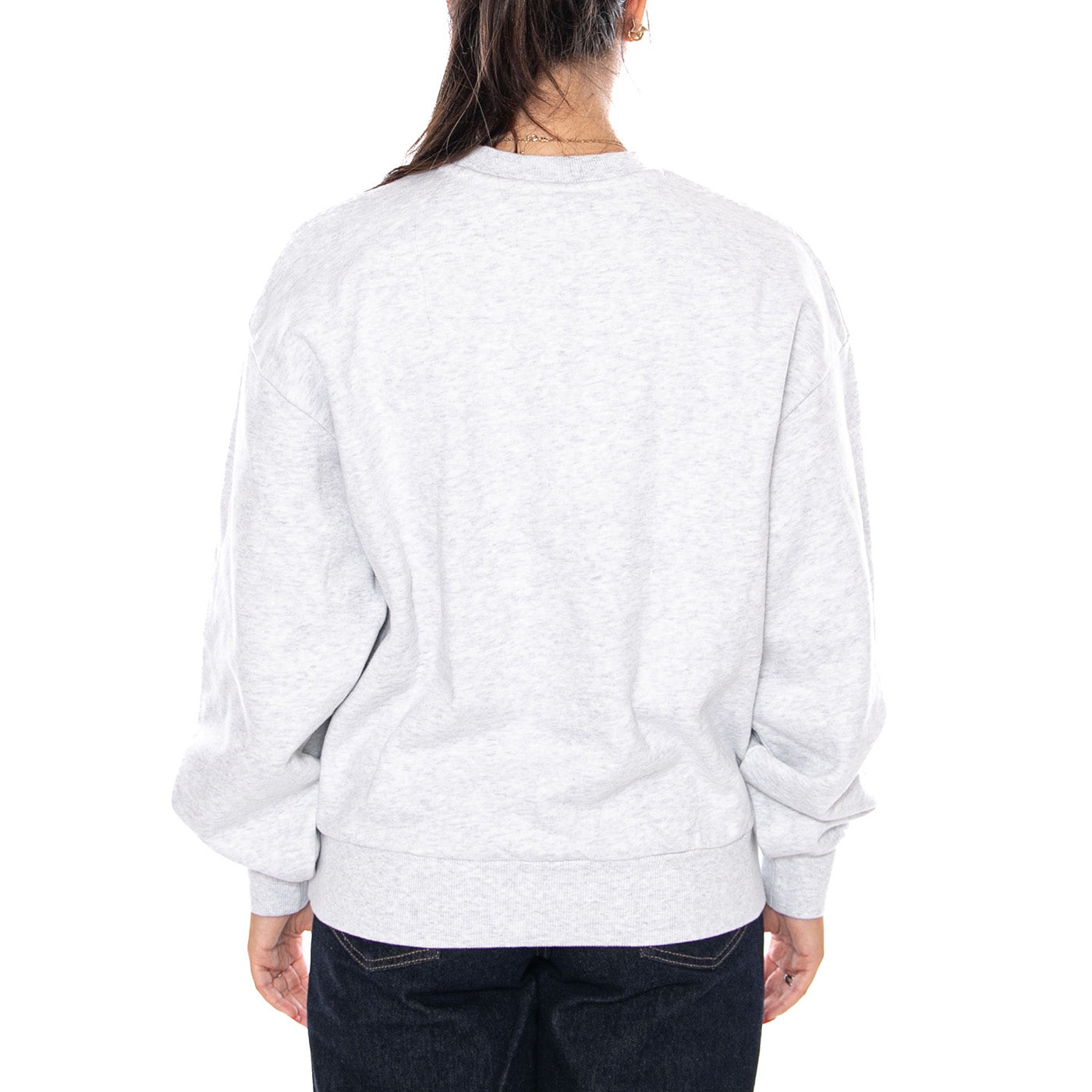 W' CASEY SWEATSHIRT ASH HEATHER / SILVER - Felpa Girocollo Donna Grigia I032643 1DQXX CARHARTT WIP 