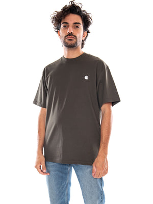 S/S Madison T-Shirt Cypress / White - Maglietta Girocollo Uomo Verde I033000 00XXX CARHARTT WIP 
