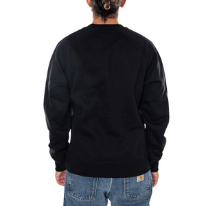 CHASE SWEAT BLACK / GOLD - Felpa Girocollo Uomo Nera I033660 00FXX CARHARTT WIP 
