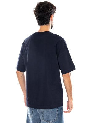 S/S SIGNATURE SCRIPT T-SHIRT DARK NAVY - Maglietta Girocollo Uomo Blu I033828 3Z6XX CARHARTT WIP 