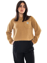 Carhartt WIP W' Mira Sweater WIP Dusty H - Pull Femme Marron Femme CARHARTT WIP