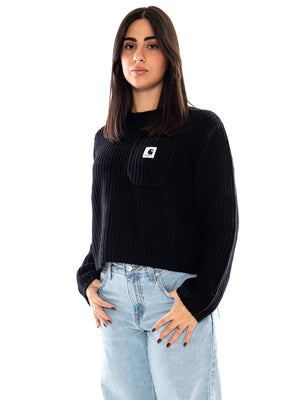 Carhartt WIP W' Mira Sweater Black - Maglia Donna Nera I035382 89XX CARHARTT WIP 
