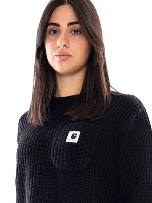 Carhartt WIP W' Mira Sweater Black - Maglia Donna Nera I035382 89XX CARHARTT WIP 