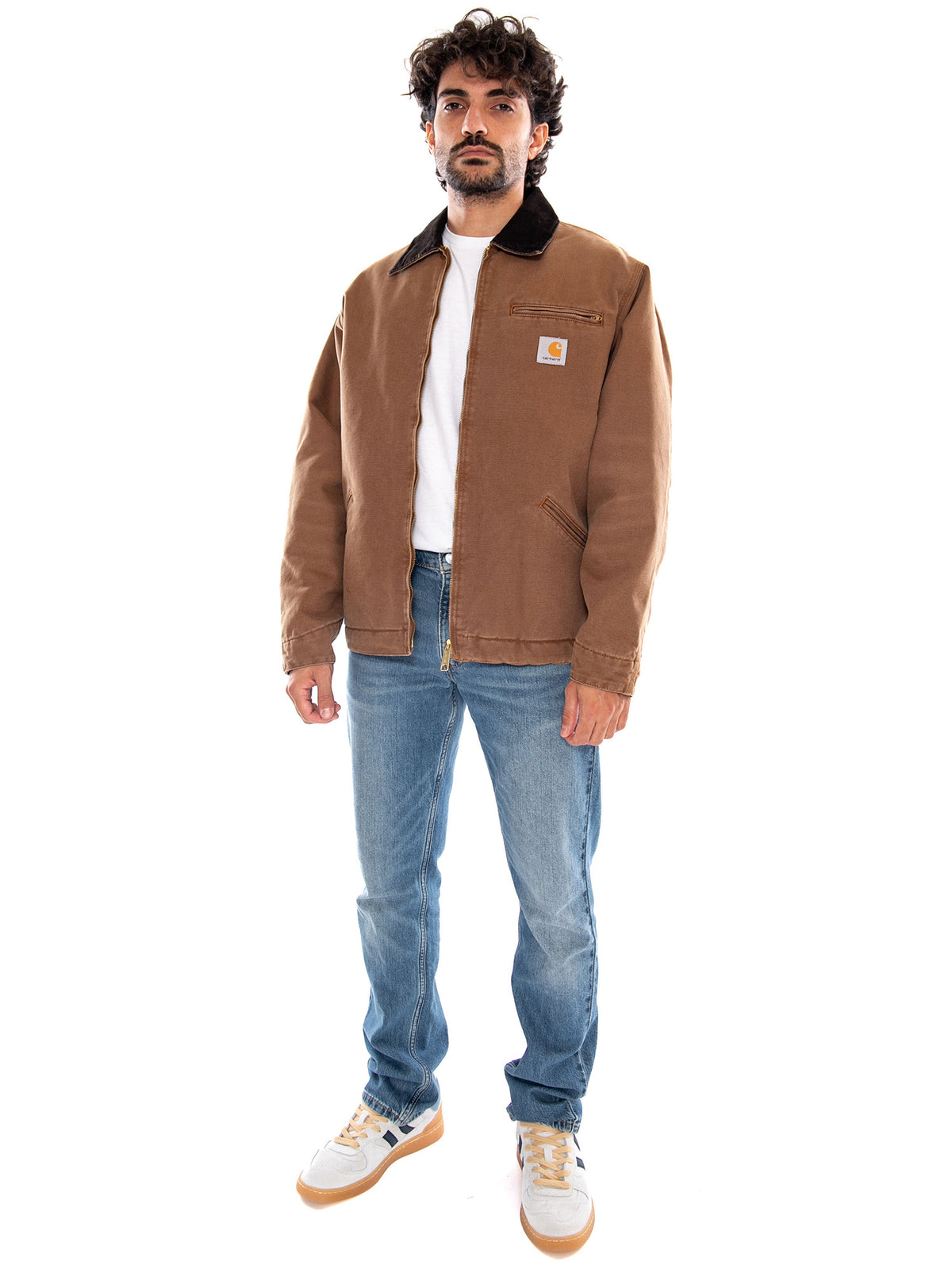 OG Detroit Jacket Tobacco Stone Canvas - Giacca Uomo Marrone<BR/><BR/> I035614 3XA4O CARHARTT WIP 
