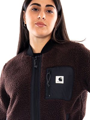 Carhartt WIP W' Janet Liner Palisander / Black - Giacca Donna Marrone e Nera I035697 3ANXX CARHARTT WIP 