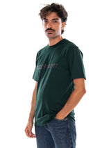 T-SHIRT CARHARTT WIP S/S SCRIPT DARK SCARAB - Maglietta Girocollo Uomo Verde