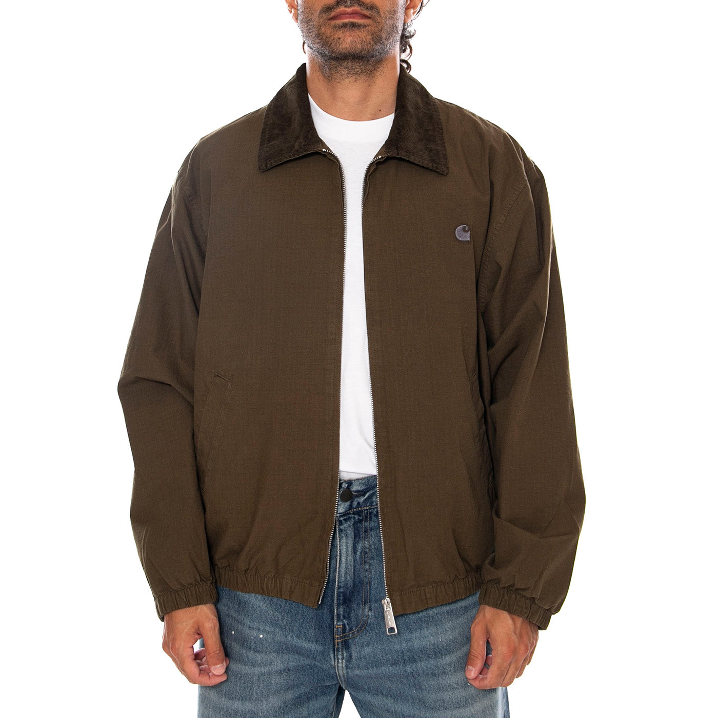 MADISON RIPSTOP JACKET DARK BEECH / BLACK - Giacca Uomo Verde I036804 3TUGD CARHARTT WIP 
