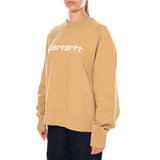 W' PAINTER SWEAT DUSTY H BROWN - Felpa Girocollo Donna Marrone  Donna CARHARTT WIP