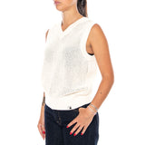 W' STOCKTON VEST WHITE - Gilet Donna Bianco  Donna CARHARTT WIP
