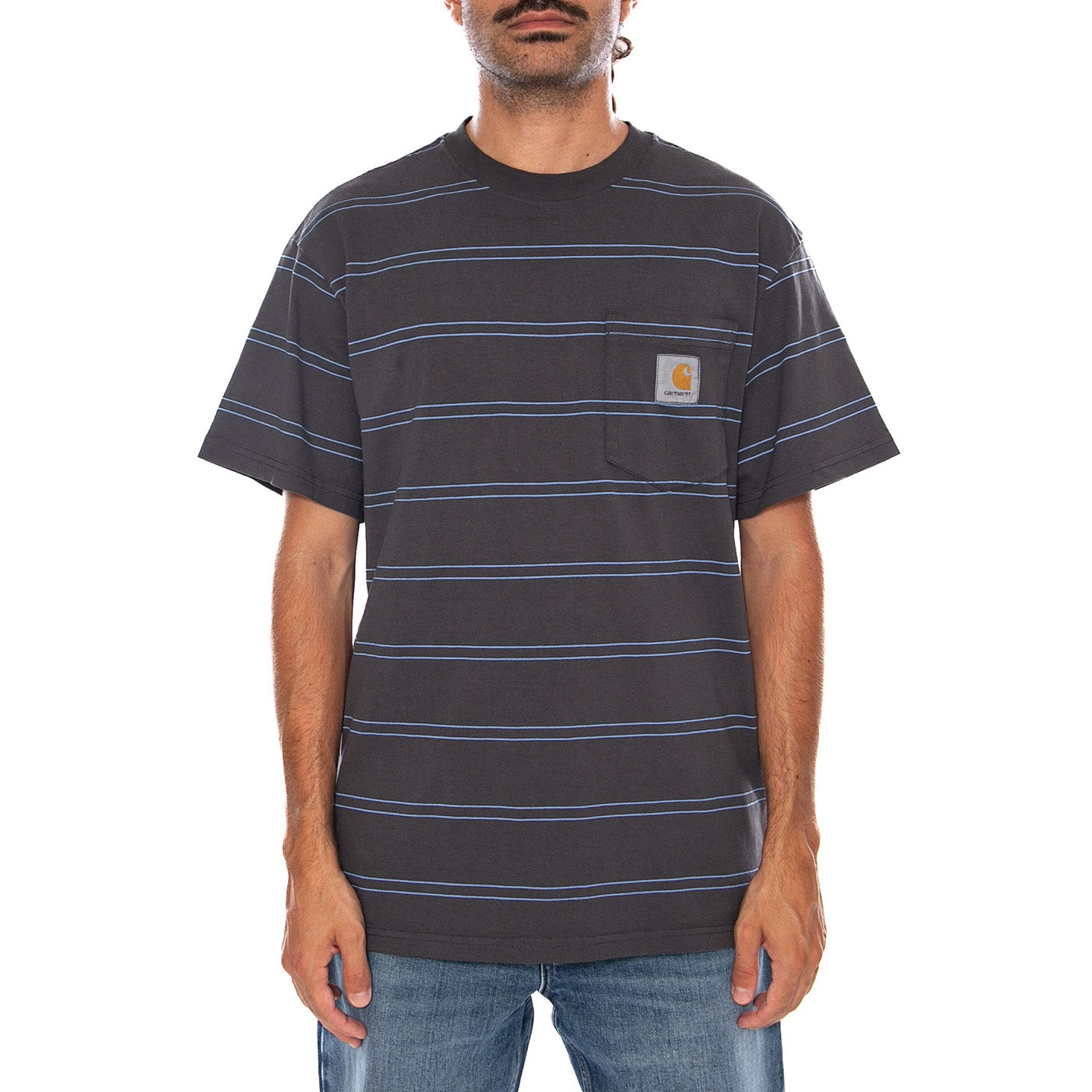 S/S BERT POCKET T-SHIRT CURAÇAO - Maglietta Girocollo Uomo Multicolore I036855 3SIGD CARHARTT WIP 