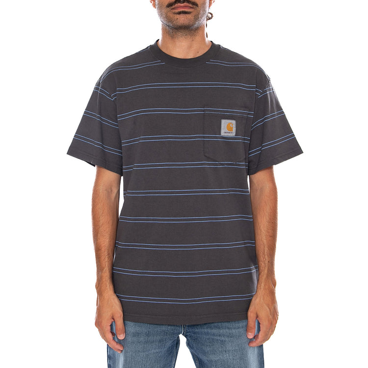 S/S BERT POCKET T-SHIRT CURAÇAO - Maglietta Girocollo Uomo Multicolore I036855 3SIGD CARHARTT WIP 