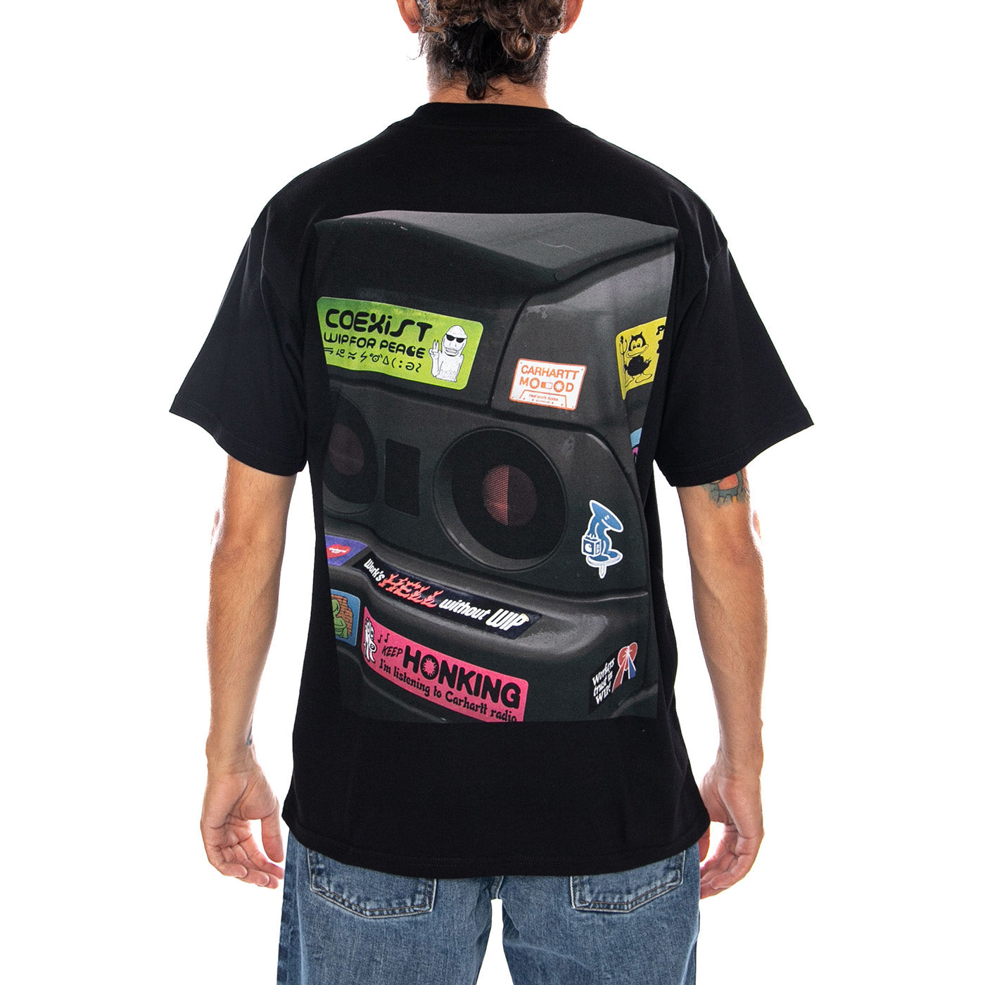S/S BUMPER CAR T-SHIRT BLACK - Maglietta Girocollo Uomo Nera I036888 89XX CARHARTT WIP 