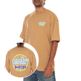 S/S LUGGAGE LABEL T-SHIRT DUSTY H BROWN - T-shirt Encolure Ronde Homme Marron  Homme CARHARTT WIP