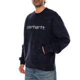 PAINTER SWEAT DARK NAVY - Sweatshirt Crewneck Homme Bleu Foncé Homme CARHARTT WIP