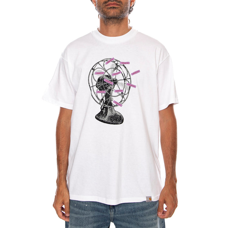 WHITE - Maglietta Girocollo Uomo Bianca I036900 02XX CARHARTT WIP 