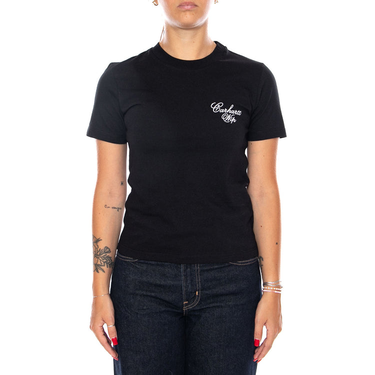 W' S/S GRACIOUS T-SHIRT BLACK - Maglietta Girocollo Donna Nera I036904 89XX CARHARTT WIP 