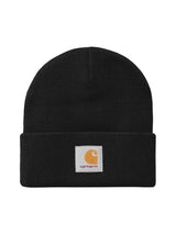 CARHARTT WIP SHORT WATCH HAT BLACK - Bonnet à Cuffia Noir ACCESSOIRES CARHARTT WIP