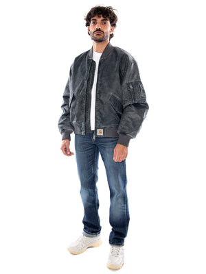 Carhartt WIP Orman Bomber Raven Heavy - Bomber Uomo Grigio Scuro I037012 3T64G CARHARTT WIP 